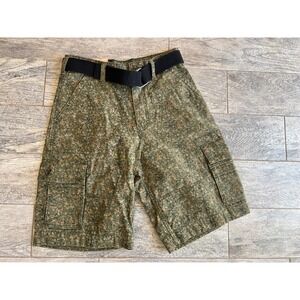 Levi Strauss Cargo Shorts size 30 Digi camo Belted Mens Twill Utility NWT Levis